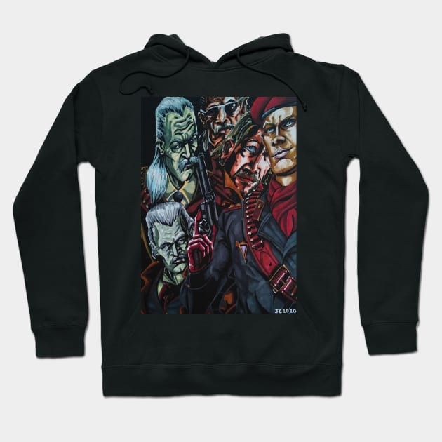 Metal Gear Solid - Revolver Ocelot portrait (original) Hoodie by StagArtStudios